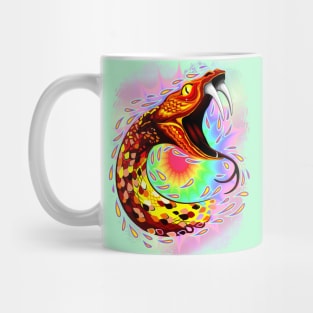 Snake Attack Psychedelic Art Mug